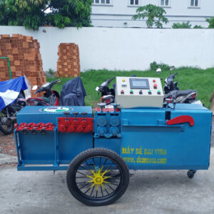 Máy bẻ đai sắt tự động phi 6-8 (dạng máy nằm có bánh xe to )